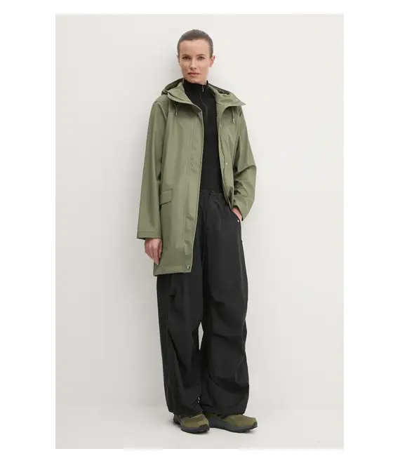 Αδιάβροχο μπουφάν Helly Hansen Moss γυναικείο, χρώμα: πράσινο, 53251