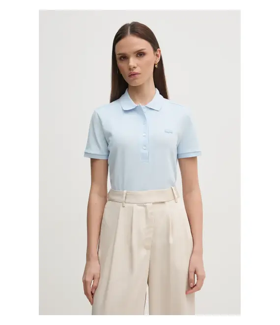 Πόλο Lacoste χρώμα: άσπρο, PF5462