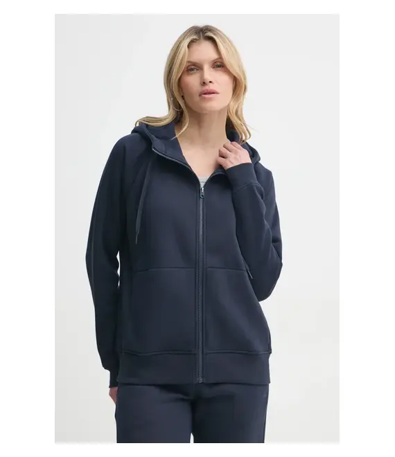 Μπλούζα G-Star Raw χρώμα: ναυτικό μπλε, με κουκούλα, D22727-C235