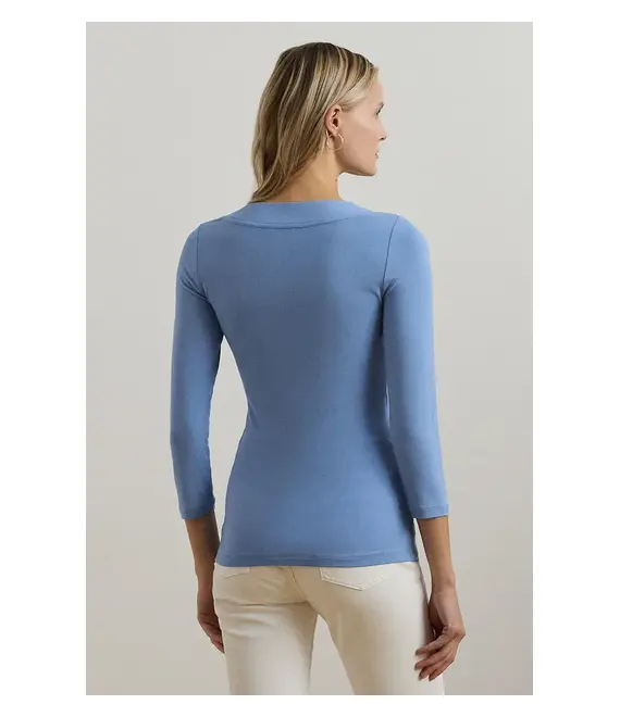Μακρυμάνικο Lauren Ralph Lauren χρώμα: μπλε, 200824366
