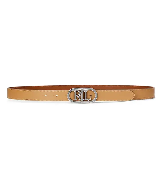 Δερμάτινη ζώνη Lauren Ralph Lauren χρώμα: μπεζ, 412883714