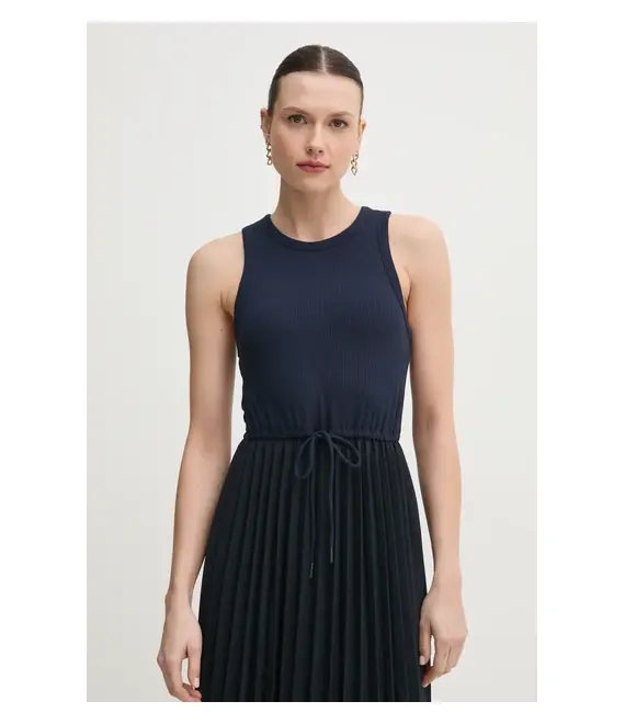 Φόρεμα Tommy Hilfiger χρώμα: ναυτικό μπλε