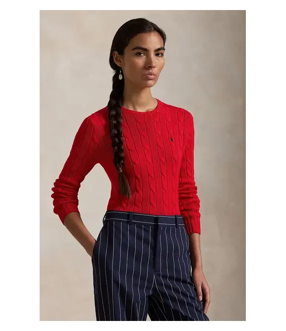 Βαμβακερό πουλόβερ Polo Ralph Lauren χρώμα: άσπρο, 211891640