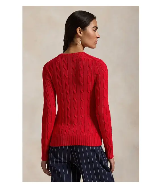 Βαμβακερό πουλόβερ Polo Ralph Lauren χρώμα: άσπρο, 211891640