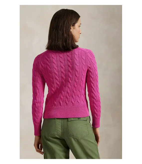 Βαμβακερή ζακέτα Polo Ralph Lauren χρώμα: άσπρο, 211891643