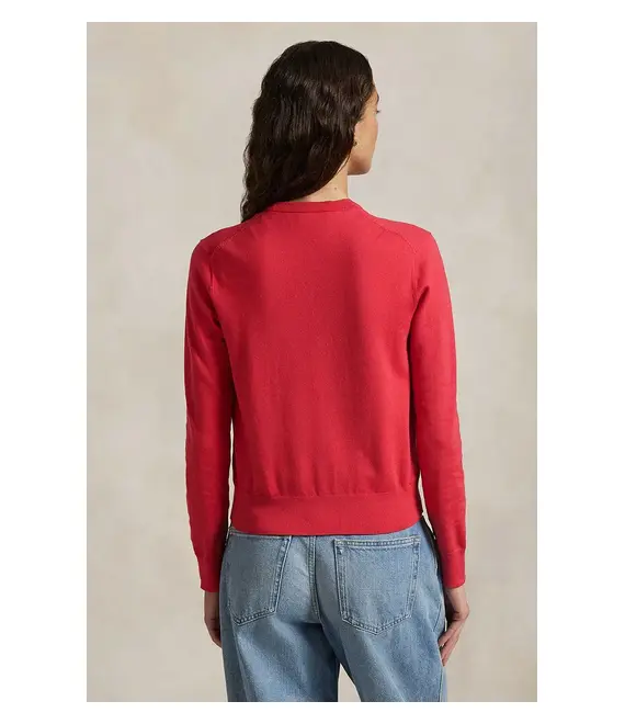 Πλεκτή ζακέτα Polo Ralph Lauren χρώμα: μπεζ, 211891672