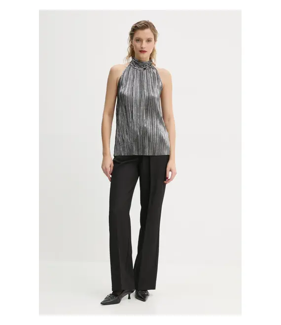 Μπλουζάκι Bruuns Bazaar Groundberry Duro top χρώμα: ασημί, BBW3706