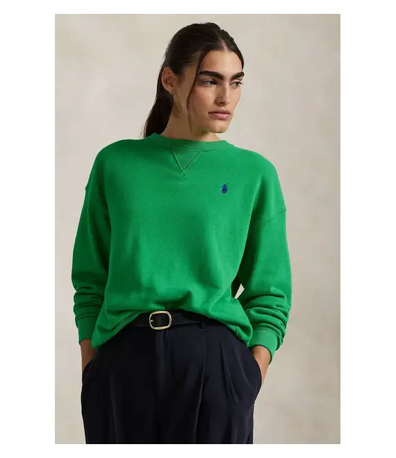 Βαμβακερή μπλούζα Polo Ralph Lauren γυναικεία, χρώμα: πράσινο, 211935582