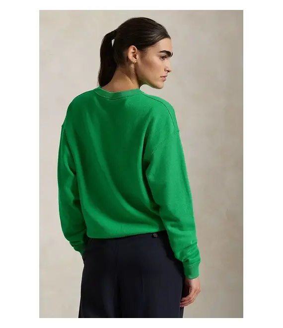 Βαμβακερή μπλούζα Polo Ralph Lauren γυναικεία, χρώμα: πράσινο, 211935582