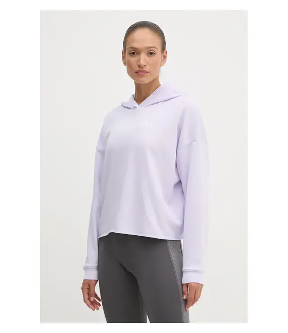 Φούτερ προπόνησης Under Armour Rival χρώμα: μοβ, με κουκούλα