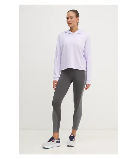 Φούτερ προπόνησης Under Armour Rival χρώμα: μοβ, με κουκούλα