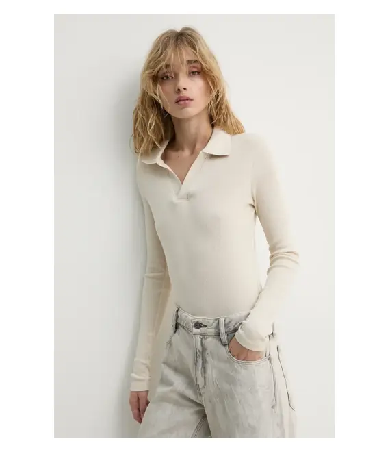 Βαμβακερή μπλούζα με μακριά μανίκια G-Star Raw χρώμα: άσπρο
