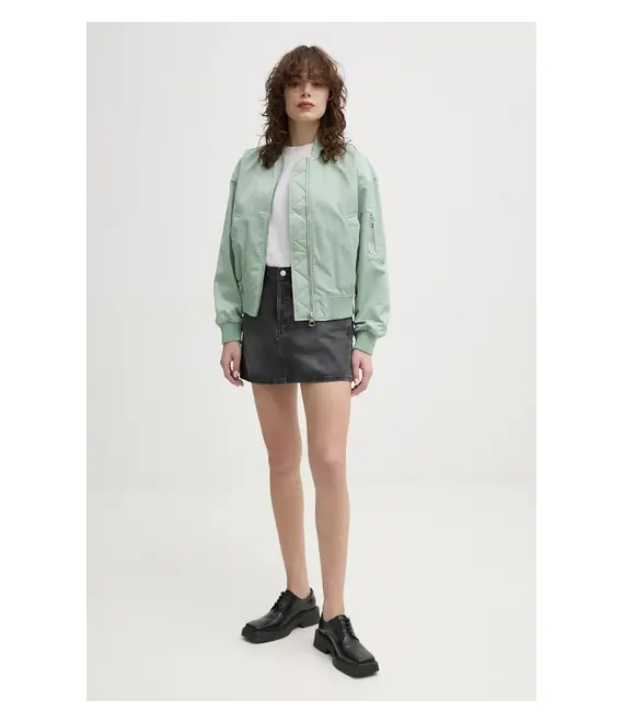 Τζιν φούστα Levi's χρώμα: γκρι