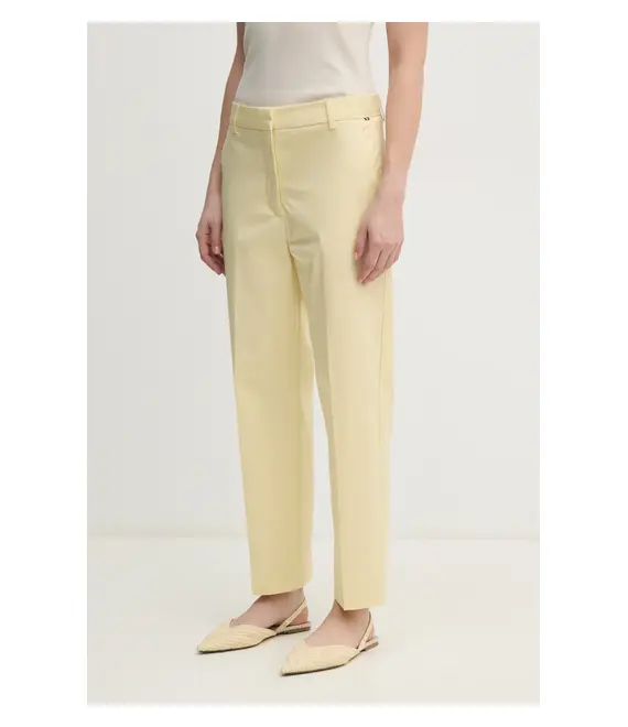 Παντελόνι Tommy Hilfiger χρώμα: κίτρινο, WW0WW40504