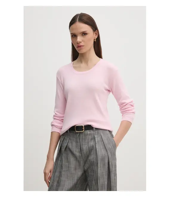 Βαμβακερό πουλόβερ United Colors of Benetton χρώμα: γκρι, 1091D1M08