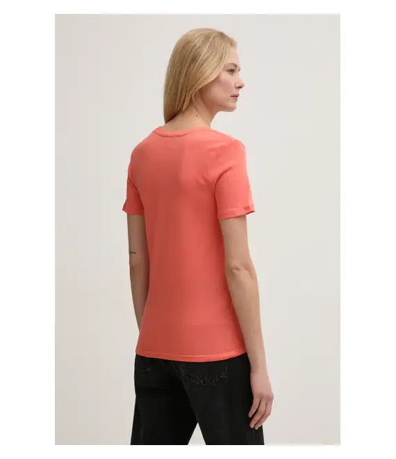 Βαμβακερό μπλουζάκι United Colors of Benetton γυναικείο, χρώμα: ροζ, 3GA2E4230