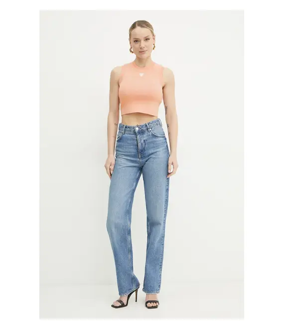 Top Guess ALEXIA χρώμα: πορτοκαλί, W4GZ34 Z3F40