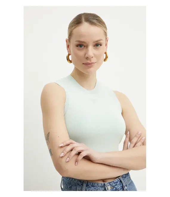 Top Guess ALEXIA χρώμα: μπλε, W4GZ34 Z3F40