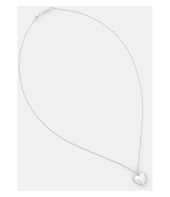 Ασημένιο κολιέ AMBUSH Pearl Heart Charm Necklace 12115241