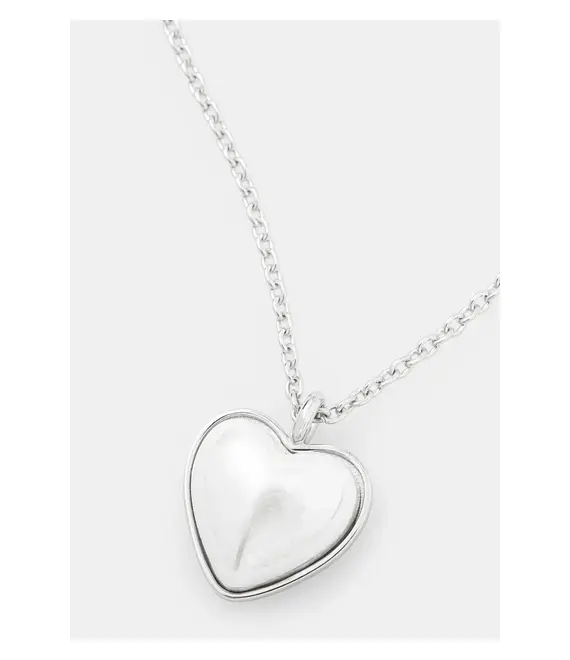 Ασημένιο κολιέ AMBUSH Pearl Heart Charm Necklace 12115241