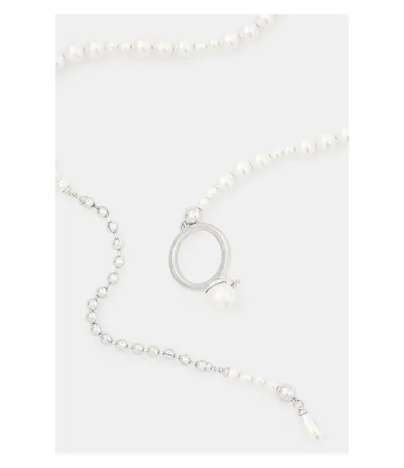 Ασημένιο κολιέ AMBUSH Pearl Strand Necklace 12115268