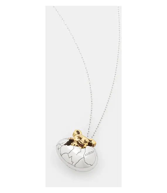 Ασημένιο κολιέ AMBUSH Cracked Egg Charm Necklace 12115269