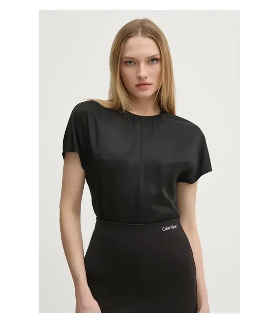Μπλουζάκι Calvin Klein χρώμα: μαύρο, K20K207839