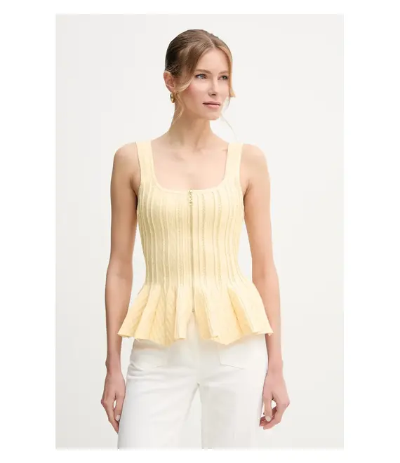 Top Elisabetta Franchi χρώμα: πράσινο, MK49B51E2