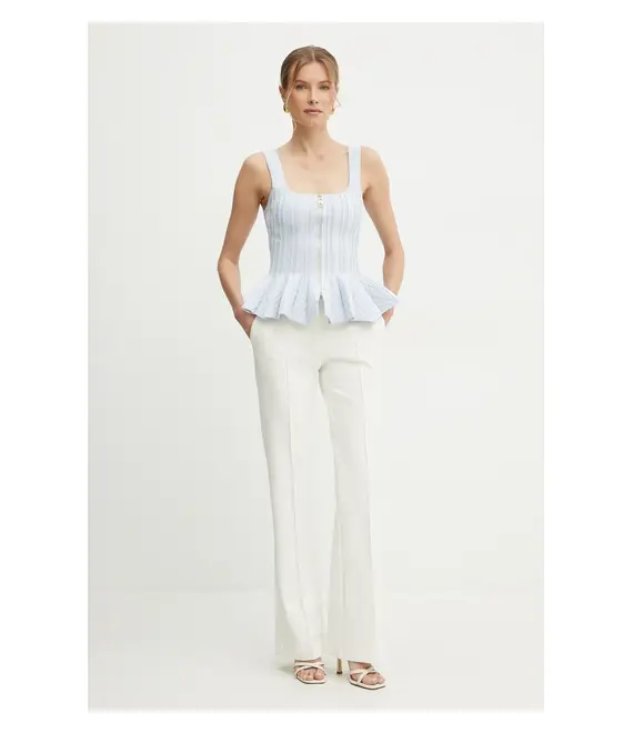Top Elisabetta Franchi χρώμα: μπλε, MK49B51E2