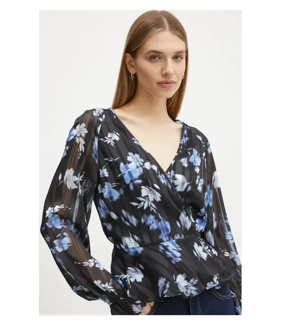 Μπλουζάκι Guess χρώμα: μαύρο, W5RH19 WGWV2