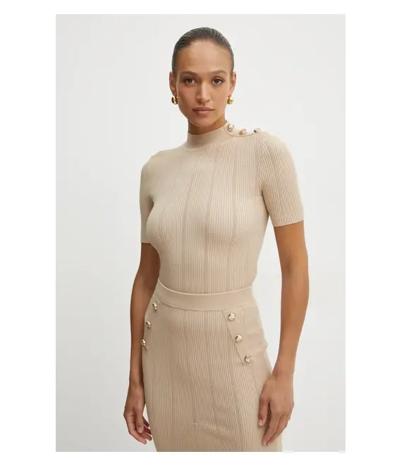 Πουλόβερ Marciano Guess GRACE χρώμα: μπεζ, 5RGR24 5810Z