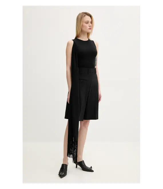 Top MM6 Maison Margiela χρώμα: μαύρο, S52NL0069.MTJ017