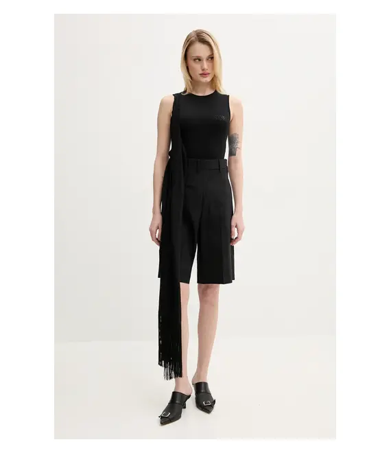 Top MM6 Maison Margiela χρώμα: μαύρο, S52NL0069.MTJ017