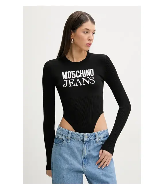 Κορμάκι Moschino Jeans χρώμα: μαύρο, 1181 3203