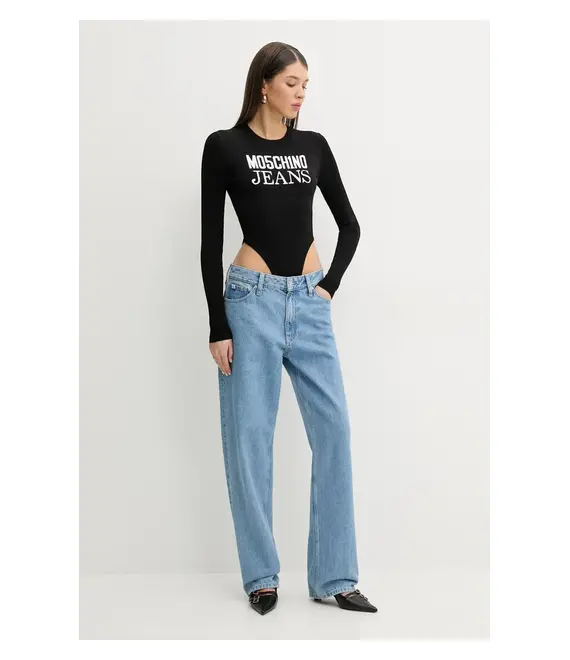 Κορμάκι Moschino Jeans χρώμα: μαύρο, 1181 3203