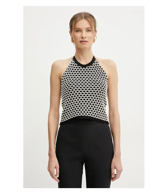 Top Simona Corsellini χρώμα: μαύρο, P25CPTOO04