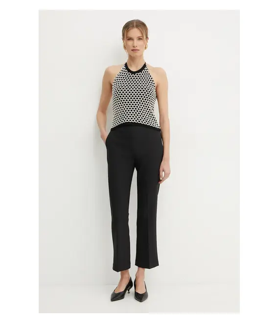 Top Simona Corsellini χρώμα: μαύρο, P25CPTOO04
