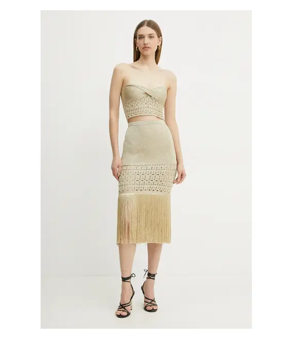 Top Simona Corsellini χρώμα: χρυσαφί, P25CPTOO02