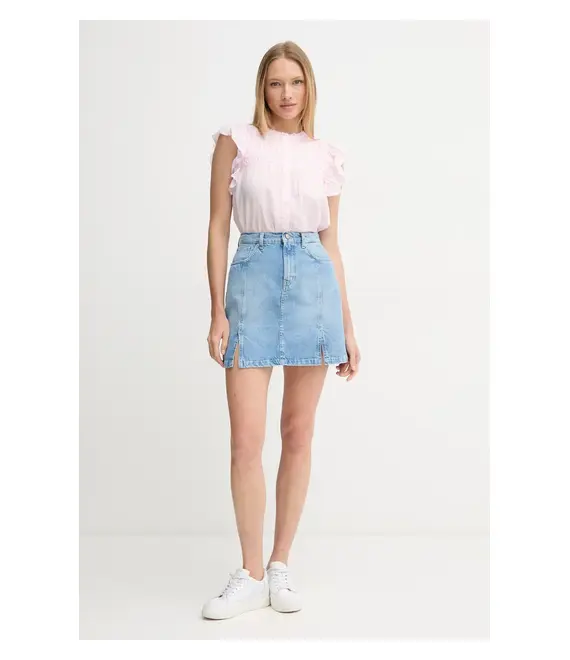 Πουκάμισο Pepe Jeans DIALLO χρώμα: ροζ, PL305028