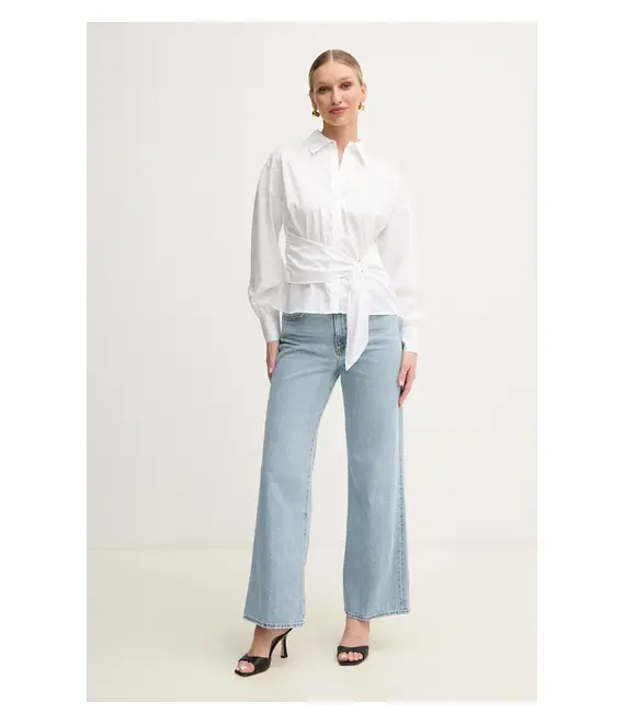 Πουκάμισο Guess MIMI χρώμα: άσπρο, W5GH91 WAF10