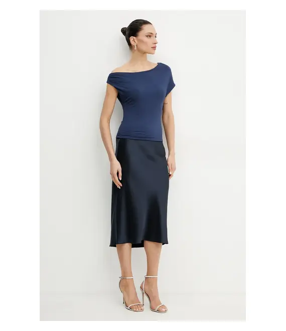 Μπλουζάκι Guess DOLMAN χρώμα: ναυτικό μπλε, W5GP46 KACM2