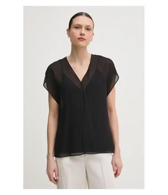 Μπλουζάκι Calvin Klein χρώμα: μαύρο, K20K208187