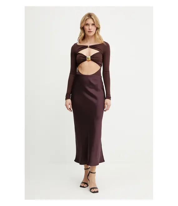 Κορμάκι Elisabetta Franchi χρώμα: κόκκινο, BO02752E2