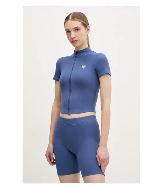 Μπλουζάκι Guess CROCUS χρώμα: ναυτικό μπλε, V5GP25 KCRS2