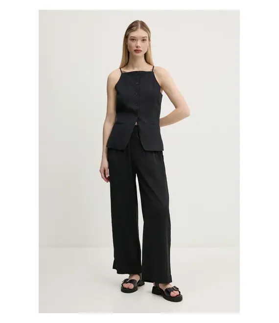 Top Abercrombie & Fitch χρώμα: μαύρο, KI140-5050