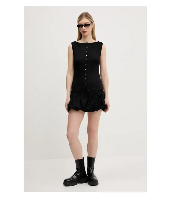 Top Abercrombie & Fitch χρώμα: μαύρο, KI139-5175