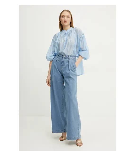 Μπλουζάκι Ermanno Scervino χρώμα: μπλε, 56TK021ES3