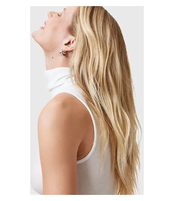 Top AllSaints BEC ROLL χρώμα: άσπρο, W004JC