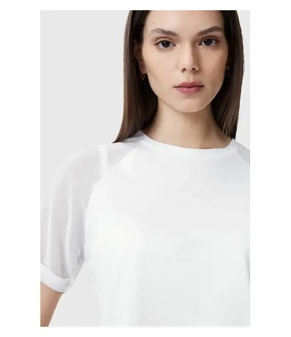 Μπλουζάκι AllSaints ANNIE χρώμα: άσπρο, W005JC