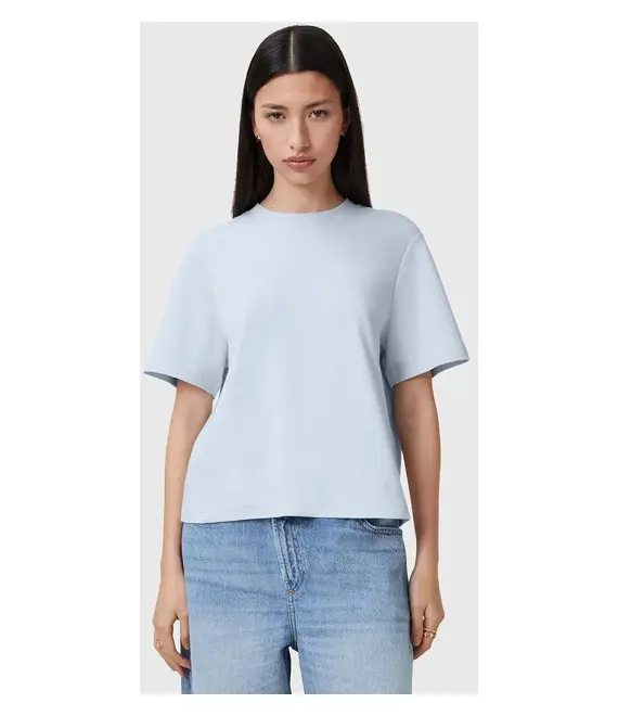 Βαμβακερό μπλουζάκι AllSaints LISA χρώμα: μπλε, W020JZ